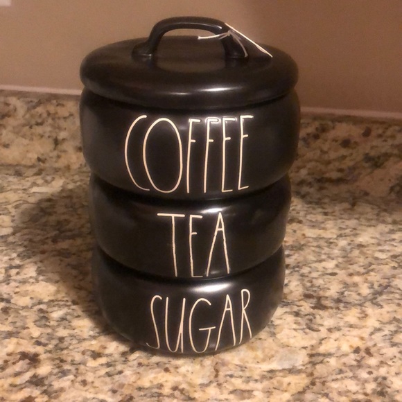 tea coffee sugar stackable canisters